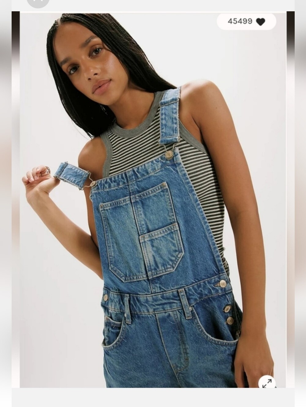NWT We The Free Good Luck Barrel Overalls ~Ultra Light Beam XS SHORT